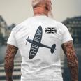 バトルオブブリテン イギリス空軍航空機 スピットファイア The Few War 飛行機 メンズTシャツ バックプリント 高齢者への贈り物