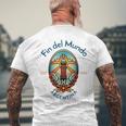 フィンデルムンド灯台アルゼンチン メンズTシャツ バックプリント 高齢者への贈り物