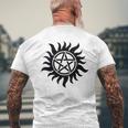 ペンタグラム スーパーナチュラル メンズTシャツ バックプリント 高齢者への贈り物