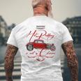 ホットロッド ホットロッド ハイボーイ T-バケツ ロッカリー 1930年代 ピンストライプ メンズTシャツ バックプリント 高齢者への贈り物