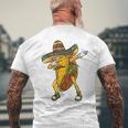 メキシコのタコスをダビングする Cinco De Mayo メンズTシャツ バックプリント 高齢者への贈り物