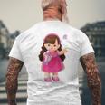 メルちゃんのおともだち うたちゃん Bigプリント メンズTシャツ バックプリント 高齢者への贈り物