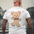 メルちゃんのおともだち くまさん Bigプリント メンズTシャツ バックプリント 高齢者への贈り物