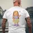 メルちゃんのおともだち ネオりん Bigプリント メンズTシャツ バックプリント 高齢者への贈り物