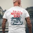 モンキーバイクバイク メンズTシャツ バックプリント 高齢者への贈り物
