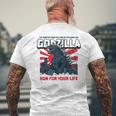 モンスター – ゴジラ：必死の逃亡 メンズTシャツ バックプリント 高齢者への贈り物