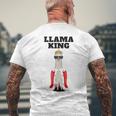 ラマキング メンズTシャツ バックプリント 高齢者への贈り物