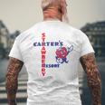 レトロ ホテル カーターズ ストロベリー リゾート カリフォルニア メンズTシャツ バックプリント 高齢者への贈り物