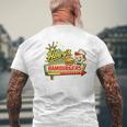レトロダイナーサインアート ヘンリーのハンバーガー メンズTシャツ バックプリント 高齢者への贈り物
