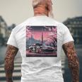 ヴィンテージ Jdm 日本伝説 ドリフト レースカー 東京 背面 メンズTシャツ バックプリント 高齢者への贈り物