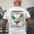 ヴィンテージ フローラル ピノイ アドボ メンズTシャツ バックプリント 高齢者への贈り物