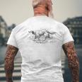 ヴィンテージイングリッシュセッター メンズTシャツ バックプリント 高齢者への贈り物