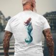 人魚の秘密 メンズTシャツ バックプリント 高齢者への贈り物