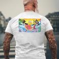 日本 大漁旗 今日はおめでたい メンズTシャツ バックプリント 高齢者への贈り物