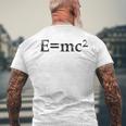 物理相対性理論e Mc2方程式の式 EMc2 メンズTシャツ バックプリント 高齢者への贈り物