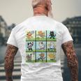 猫好きのためのフィットネス猫サッカーグラフィック メンズTシャツ バックプリント 高齢者への贈り物
