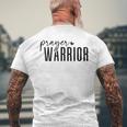 祈りの戦士 キリスト教 信仰 イエス 聖書 シャツ メンズTシャツ バックプリント 高齢者への贈り物
