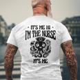 私ですこんにちは私はナースです私です私です医療看護看護師 Rn メンズTシャツ バックプリント 高齢者への贈り物