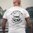 空は私の限界ではない 飛行機デザイン メンズTシャツ バックプリント 高齢者への贈り物
