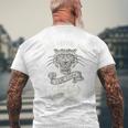 総合格闘技 タイガー ジム ヴィンテージ レトロ メンズTシャツ バックプリント 高齢者への贈り物