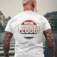 裏面 ヴィンテージ 20 誕生日 デコレーション メンズ 20歳 2006 20歳 メンズTシャツ バックプリント 高齢者への贈り物
