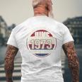 裏面 ヴィンテージ 53 誕生日 デコレーション メンズ 53歳 1973 53歳 メンズTシャツ バックプリント 高齢者への贈り物