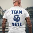 野獣のイエティ 忌まわしい雪だるまのユーモア 私はイエティが大好き Team Yeti メンズTシャツ バックプリント 高齢者への贈り物