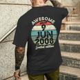 15歳の誕生日 2008年6月9日 15歳の誕生日 長袖tシャツ メンズTシャツ バックプリント 彼への贈り物