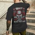 1969年5月 誕生日 ヴィンテージ ラベル デコレーション レトロ 誕生日 メンズTシャツ バックプリント 彼への贈り物