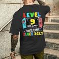 2017年以降、レベル9のロック解除済みゲーム9歳の誕生日。 メンズTシャツ バックプリント 彼への贈り物