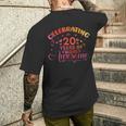 20歳の誕生日お祝いデザイン 面白い20歳のb日の引用 メンズTシャツ バックプリント 彼への贈り物