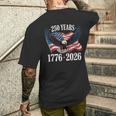 250 Anniversary Usa 2026 Patriotic Eagle 250Th 4Th Of July メンズTシャツ バックプリント 彼への贈り物