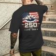 250Th Anniversary Usa Patriotic 250 Years American 4Th July メンズTシャツ バックプリント 彼への贈り物