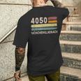 4050 Mönchengladbach レトロ郵便番号 ビンテージ メンズTシャツ バックプリント 彼への贈り物