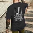Alligator Gar Usa レトロ ヴィンテージ アメリカン ガーフィッシュ ガーパイク メンズTシャツ バックプリント 彼への贈り物