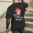 As For Me And My Drums We Willerve The Lord Drummer メンズTシャツ バックプリント 彼への贈り物