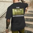 The Backrooms Creepypasta Memeへようこそ メンズTシャツ バックプリント 彼への贈り物