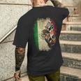 Barber Pole メキシコ国旗 ベスト バーバー シャツ メンズ メンズTシャツ バックプリント 彼への贈り物