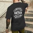 Bates 面白い 苗字 ファミリーツリー 誕生日 同窓会 ギフトアイデア 長袖tシャツ メンズTシャツ バックプリント 彼への贈り物
