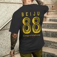 Beiju 88歳 誕生日祝い 米寿 Beiju 88 Birthday メンズTシャツ バックプリント 彼への贈り物