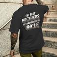 The Best Brothers Get Promoted To Uncle 面白い服 メンズTシャツ バックプリント 彼への贈り物