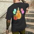 Birthday Papaya For Papaya Loverバースデーパパイヤ・フォー・パパイヤ・ラバー メンズTシャツ バックプリント 彼への贈り物