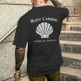Buen Caminohell カミノデサンティアゴ巡礼ザ・ウェイ メンズTシャツ バックプリント 彼への贈り物