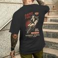 Burnout Kings レトロレーシングスパークプラグガールピンナップ ヴィンテージデザイン メンズTシャツ バックプリント 彼への贈り物