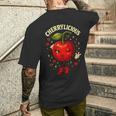 Cherrylicious キュート チェリー さくらんぼ おもしろフルーツ メンズTシャツ バックプリント 彼への贈り物