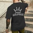 Coleman ファミリーネーム クールなコールマンの名前とロイヤルクラウン メンズTシャツ バックプリント 彼への贈り物
