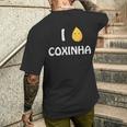 Coxinhaが大好き本物のブラジルオリジナル。 メンズTシャツ バックプリント 彼への贈り物