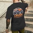 Crush Multiple Sclerosis Awareness Monster Truck Toddler Boy Men's T-shirt Back Print Gifts for Him