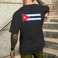 Cuban Flag Cuba Miamipanish Cuban メンズTシャツ バックプリント 彼への贈り物