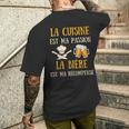 Cuisine Homme Humour Idée Cadeau Chef Cuisinier Bière T-shirt imprimé au dos Cadeaux pour lui
